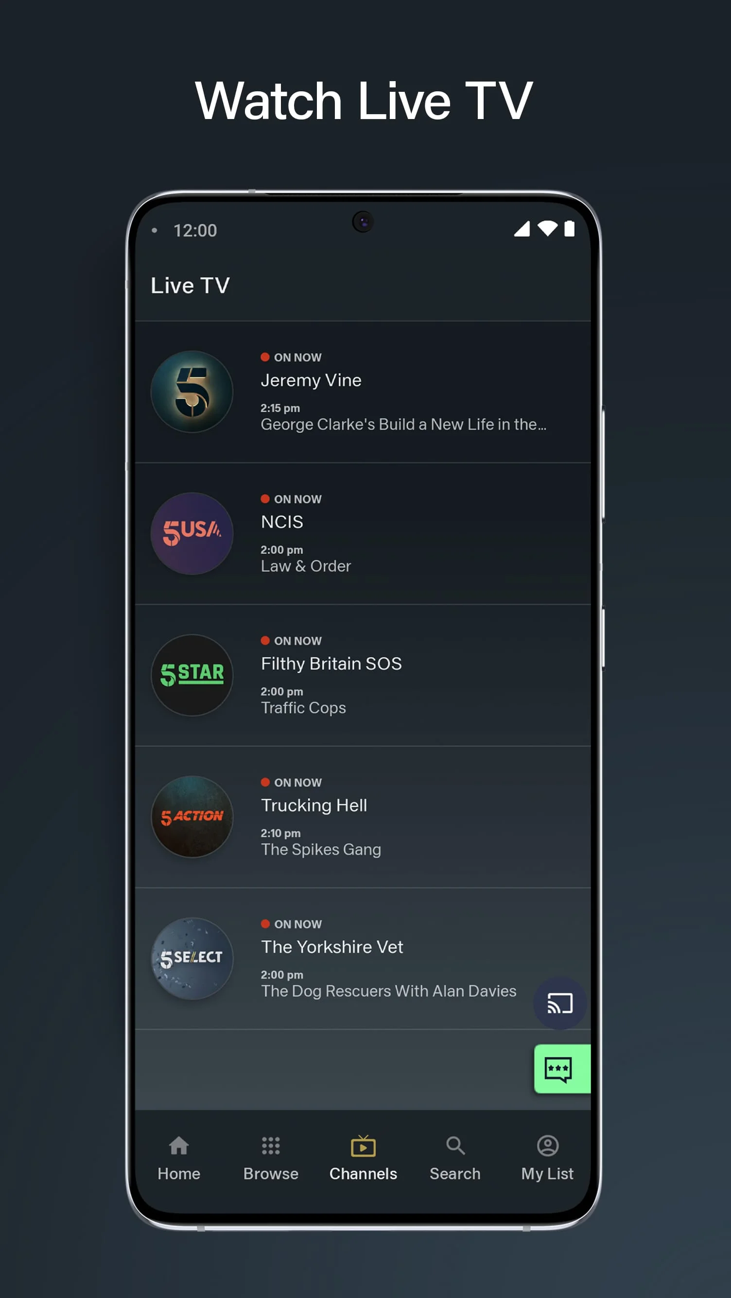 My5 - Channel 5 Screenshot 2