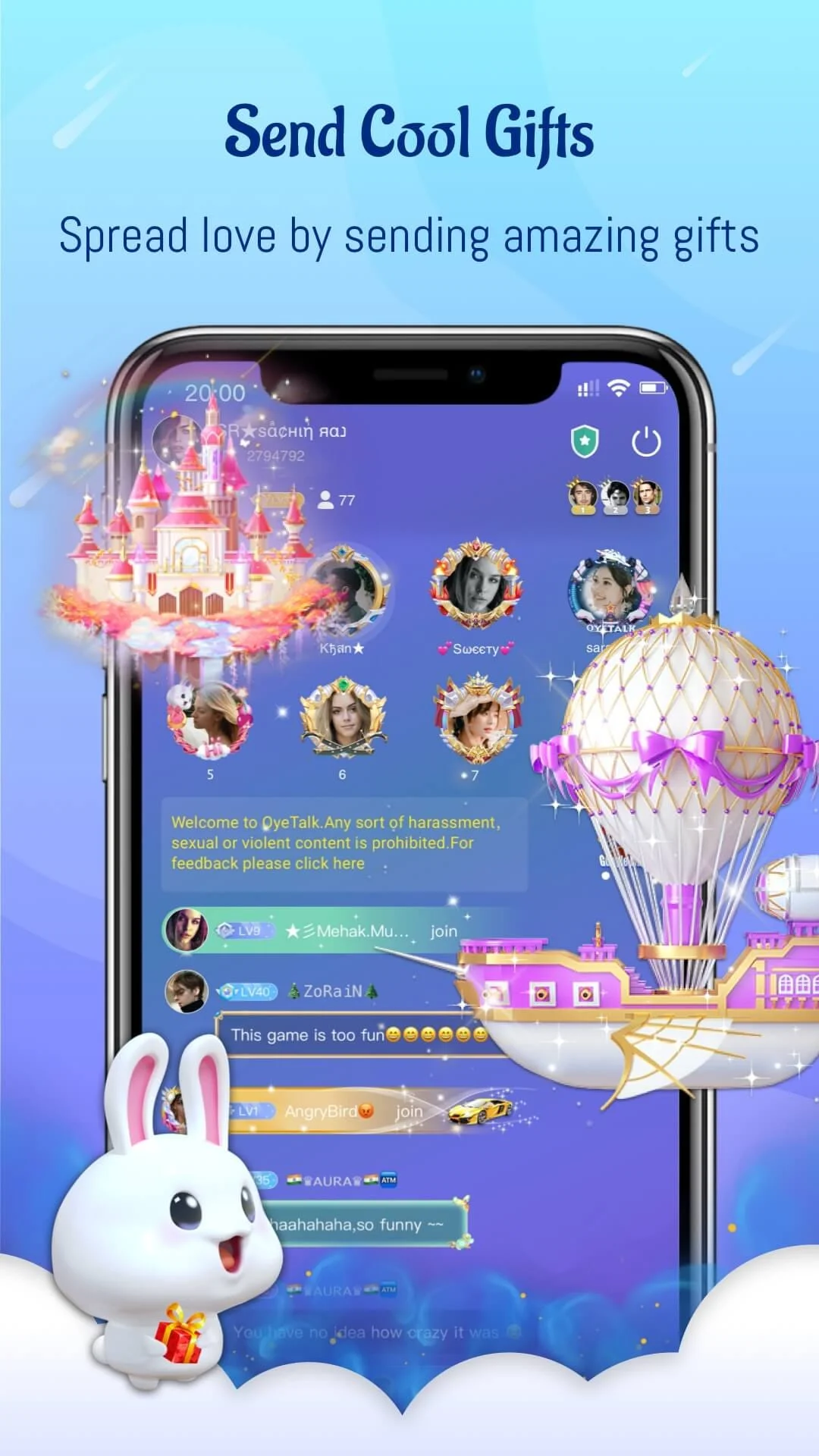 OyeTalk - Live Voice Chat Room Screenshot 1