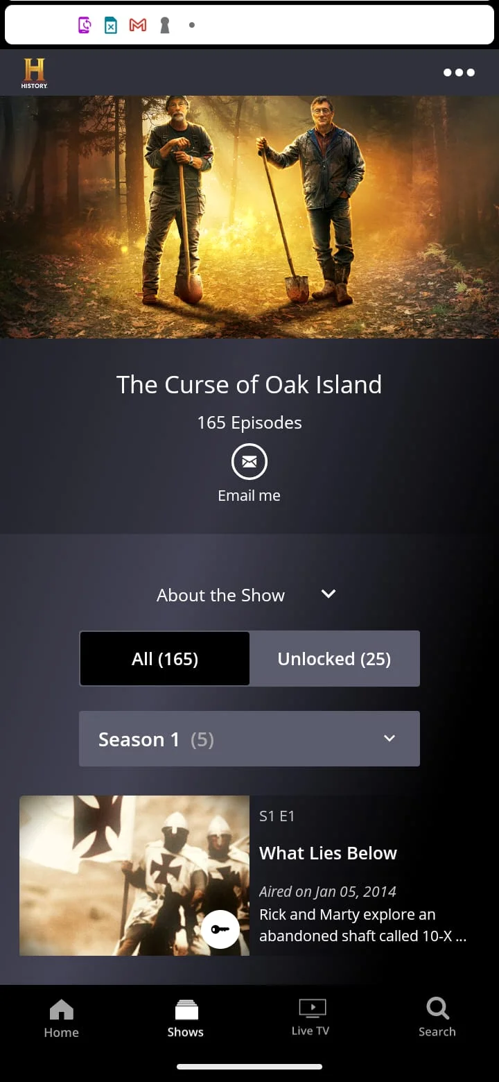 HISTORY: Shows & Documentaries Screenshot 1