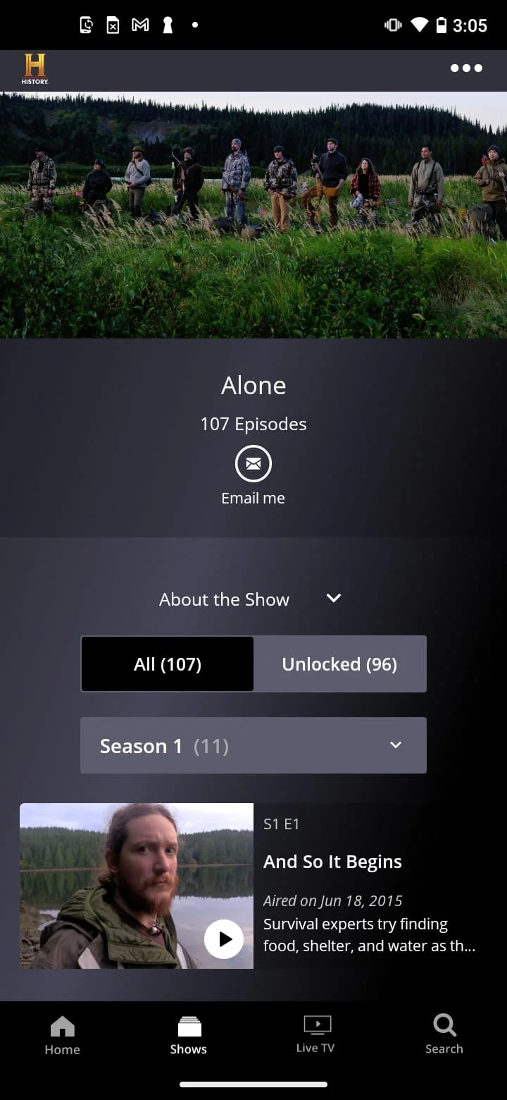 HISTORY: Shows & Documentaries Screenshot 2