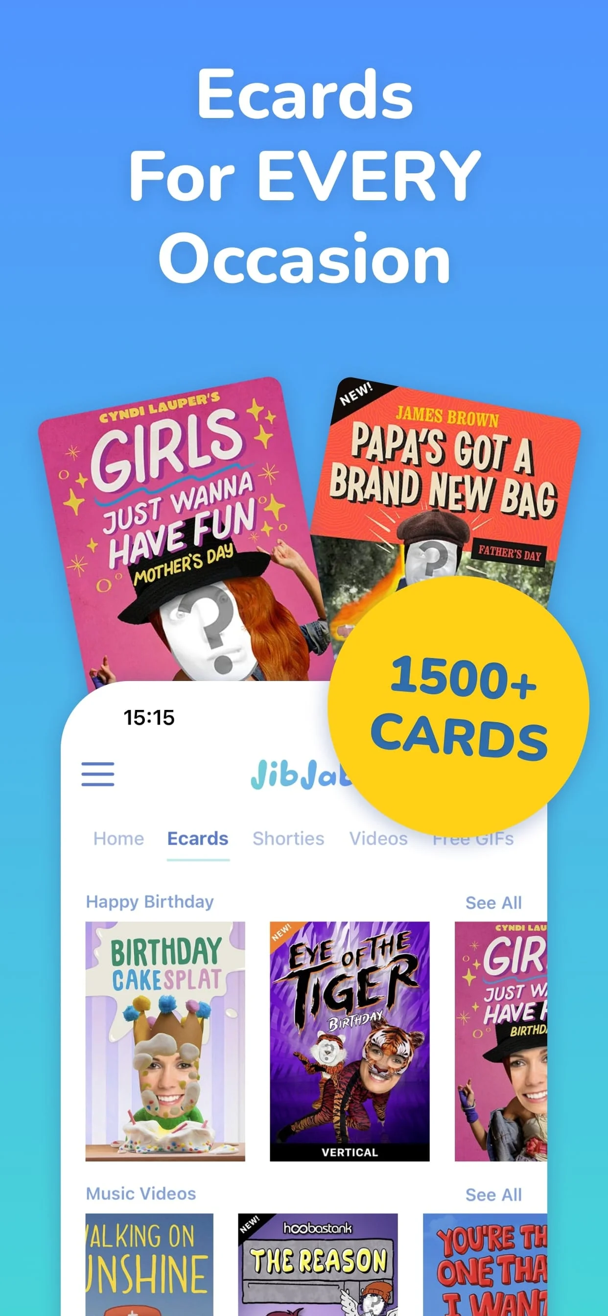 JibJab: Funny Birthday Cards Screenshot 2