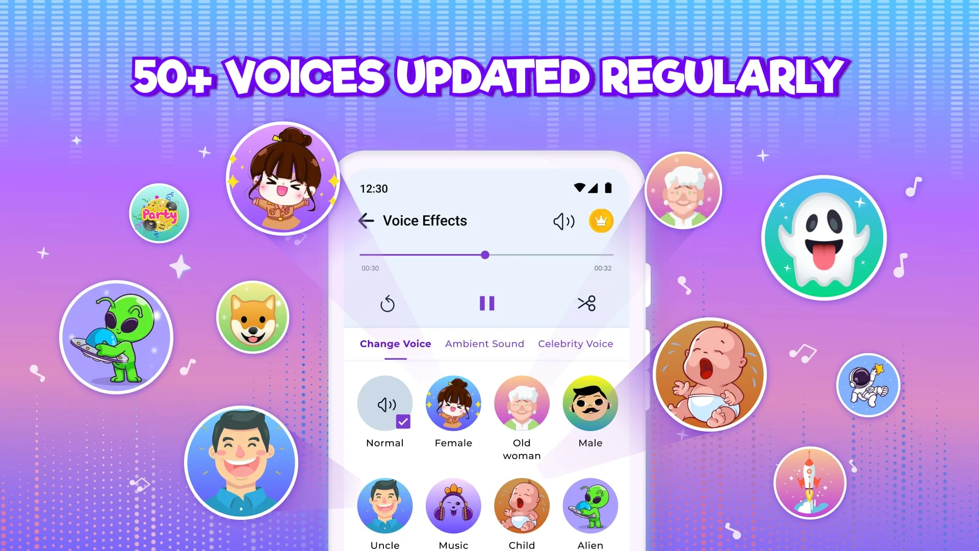 Voice Changer - Sound Effects Screenshot 1