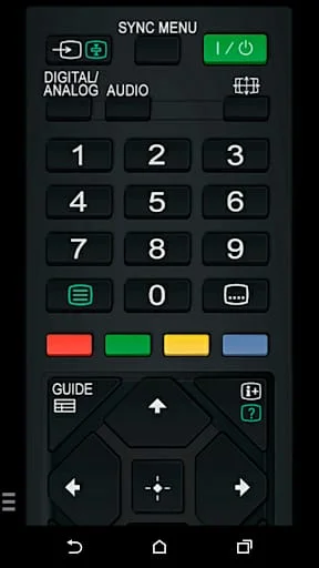 TV Remote for Sony TV Screenshot 1