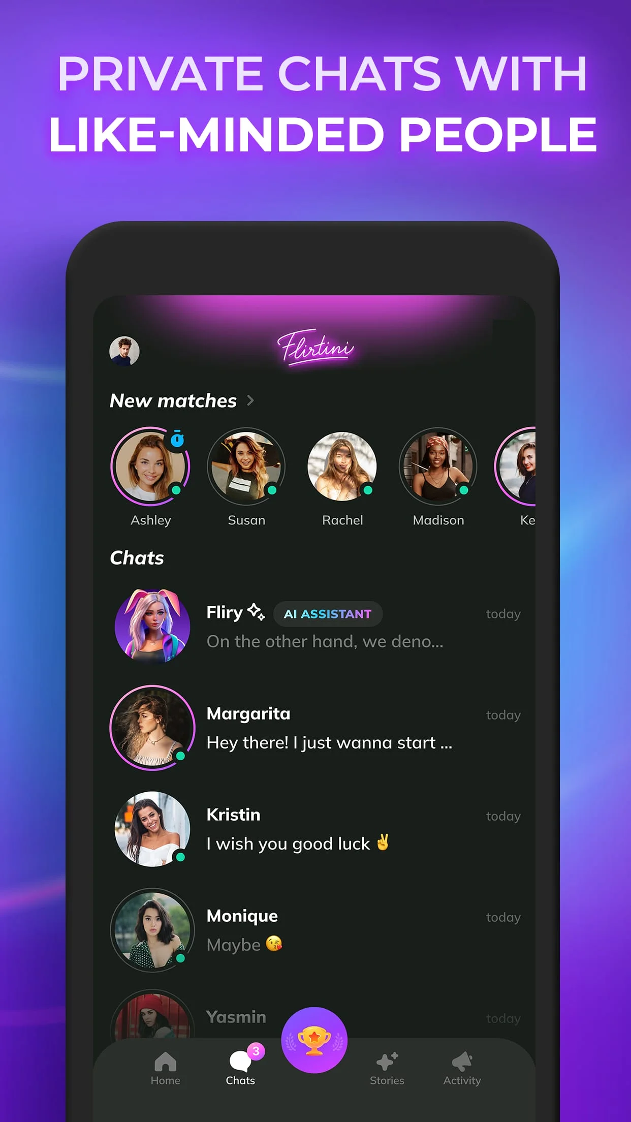 Flirtini - Chat, Flirt, Date Screenshot 4