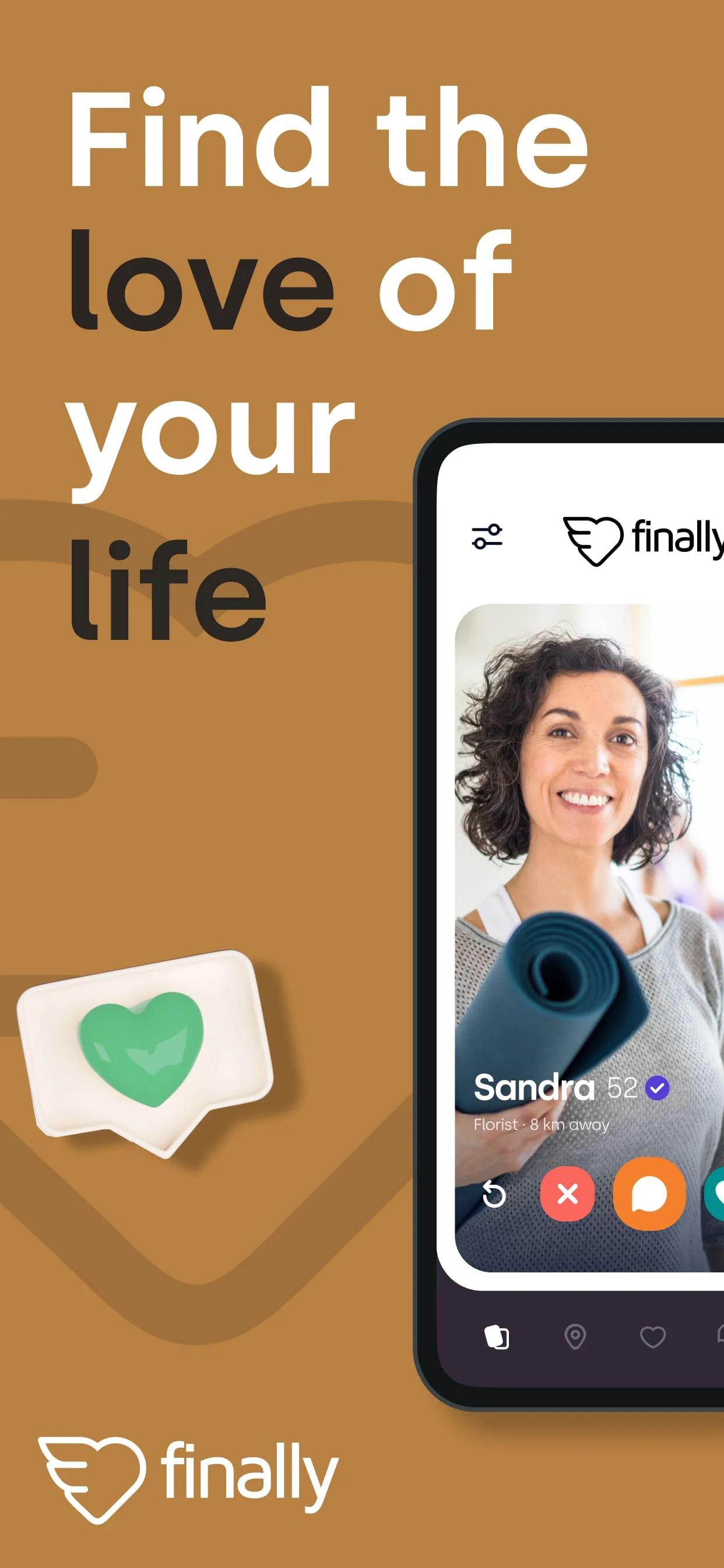 FINALLY: Mature singles dating Screenshot 1