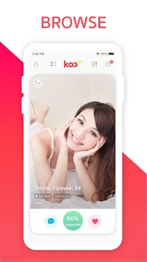 Kooup Thai Dating & Chat App Screenshot 2