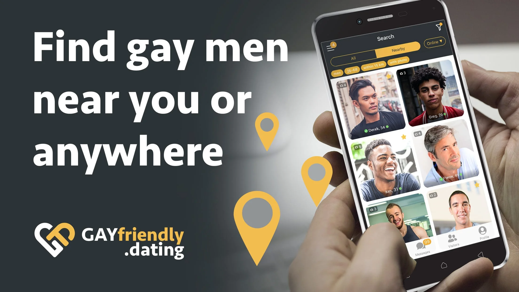 Gay guys chat & dating app Screenshot 2