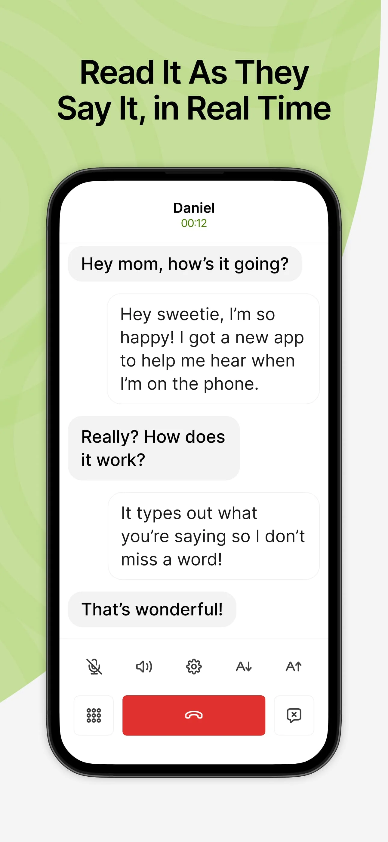 CaptionCall Screenshot 2