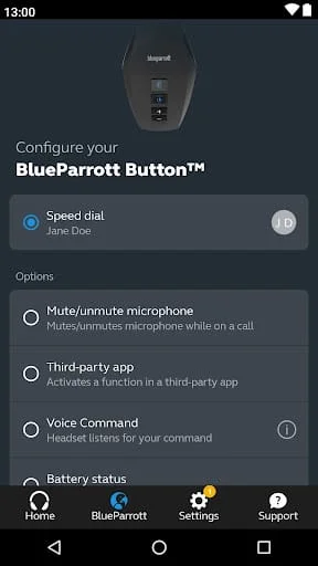 BlueParrott App Screenshot 2