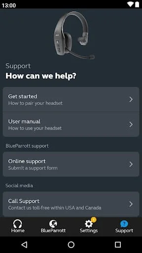 BlueParrott App Screenshot 4