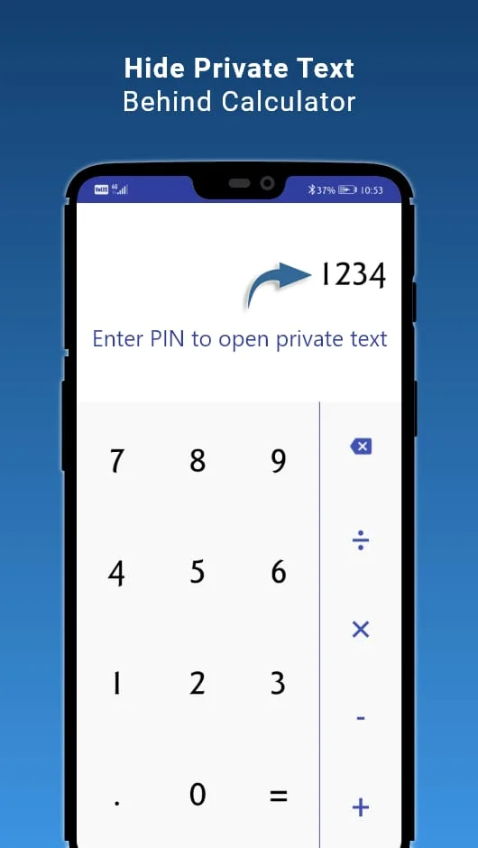 Calculator Pro+ - Private SMS Screenshot 1