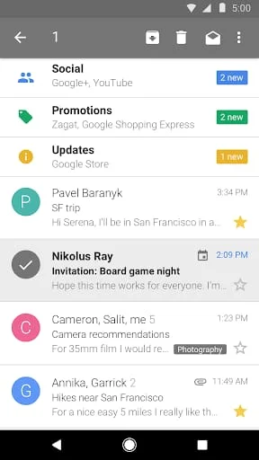 Gmail Go Screenshot 4