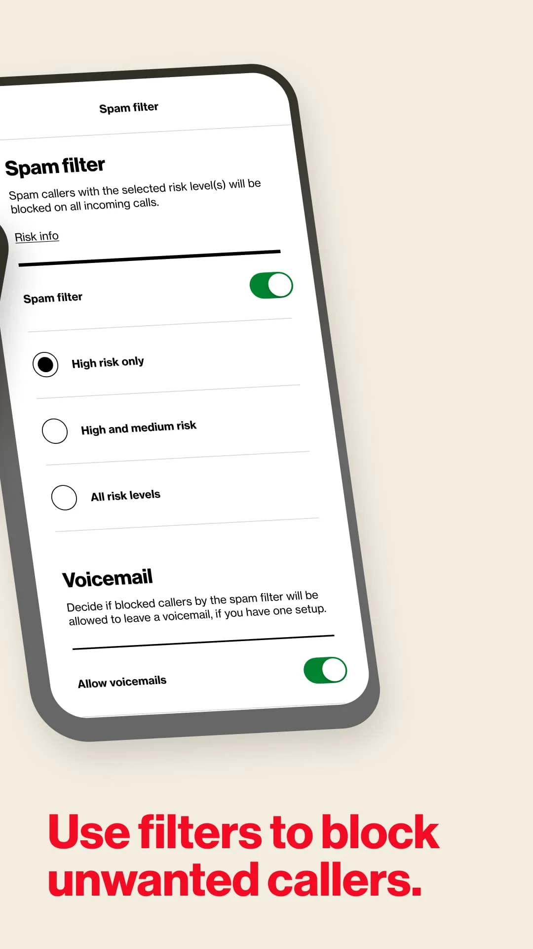 Verizon Call Filter Screenshot 2
