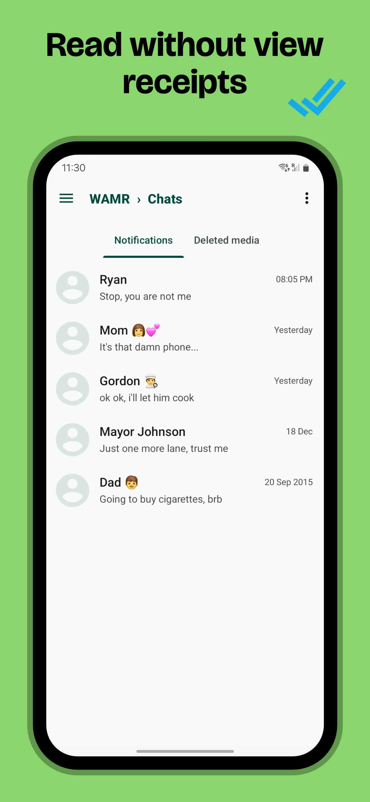 WAMR: Undelete messages! Screenshot 3