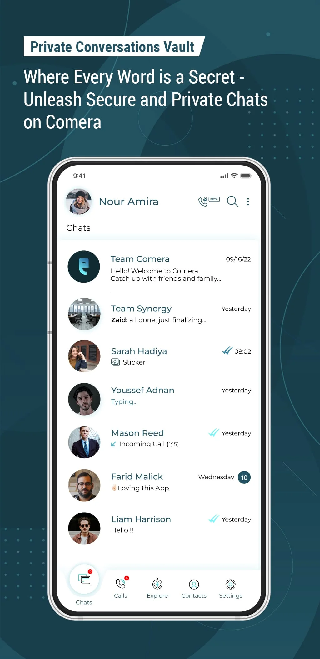 Comera - Video Calls & Chat Screenshot 1