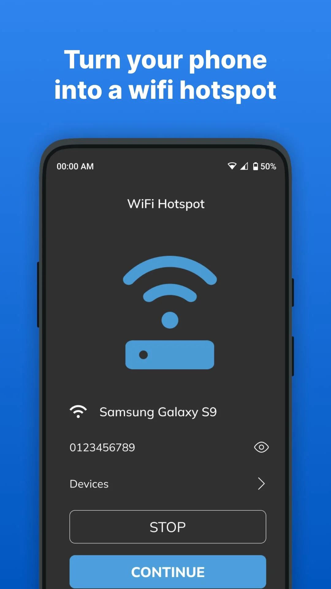 Portable WiFi - Mobile Hotspot Screenshot 1