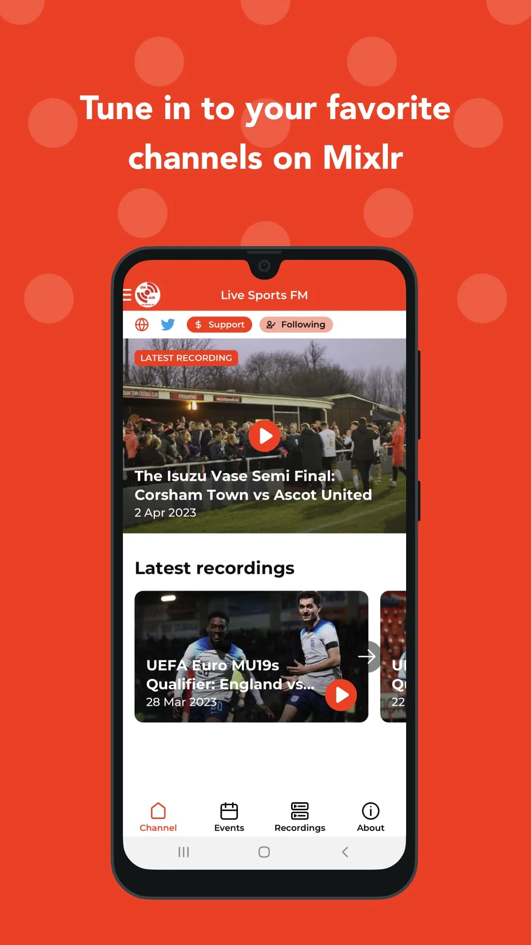 Mixlr - Listen to live audio Screenshot 1