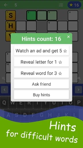 English Crossword puzzle Screenshot 4
