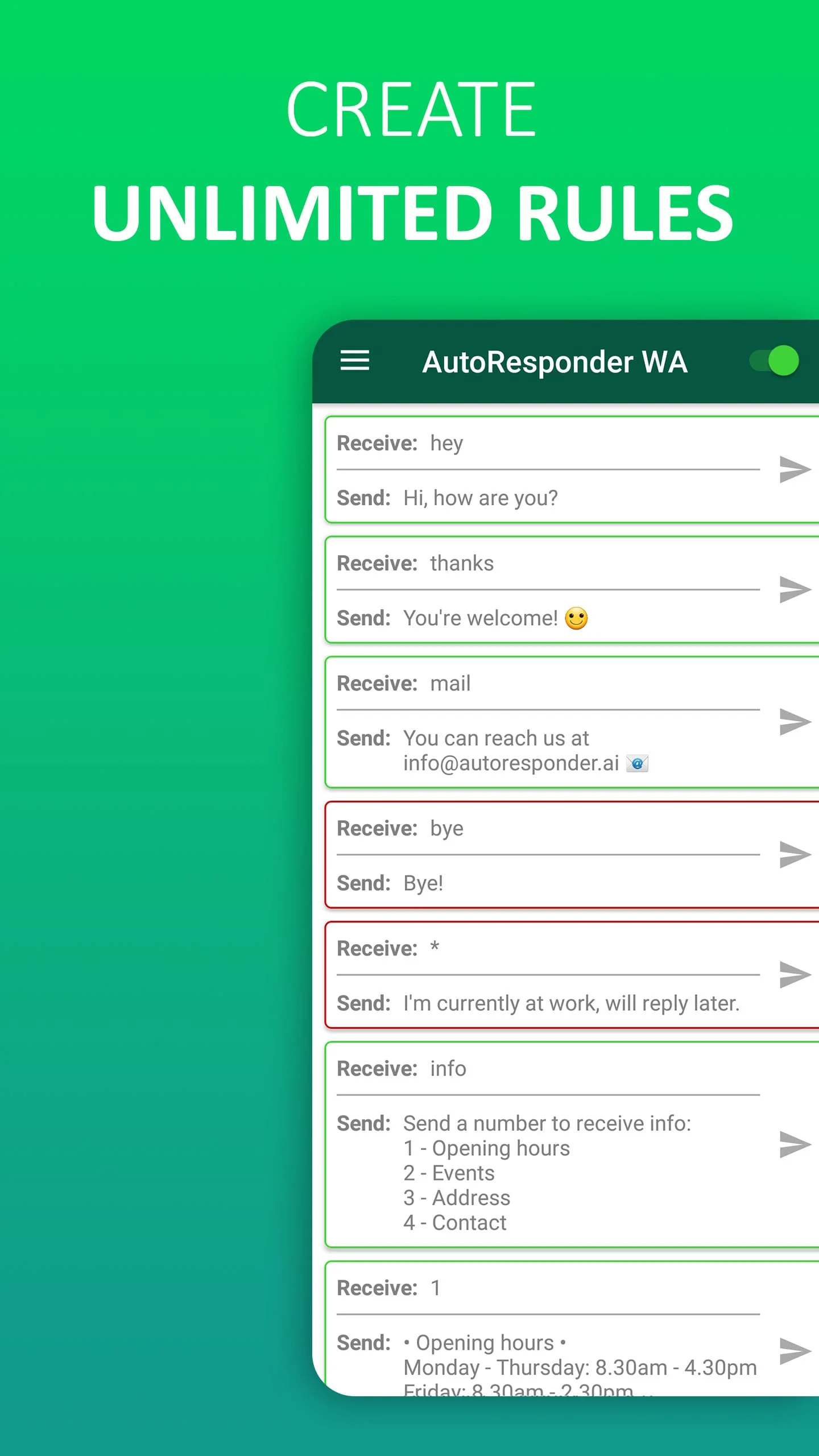 AutoResponder for WA Screenshot 3
