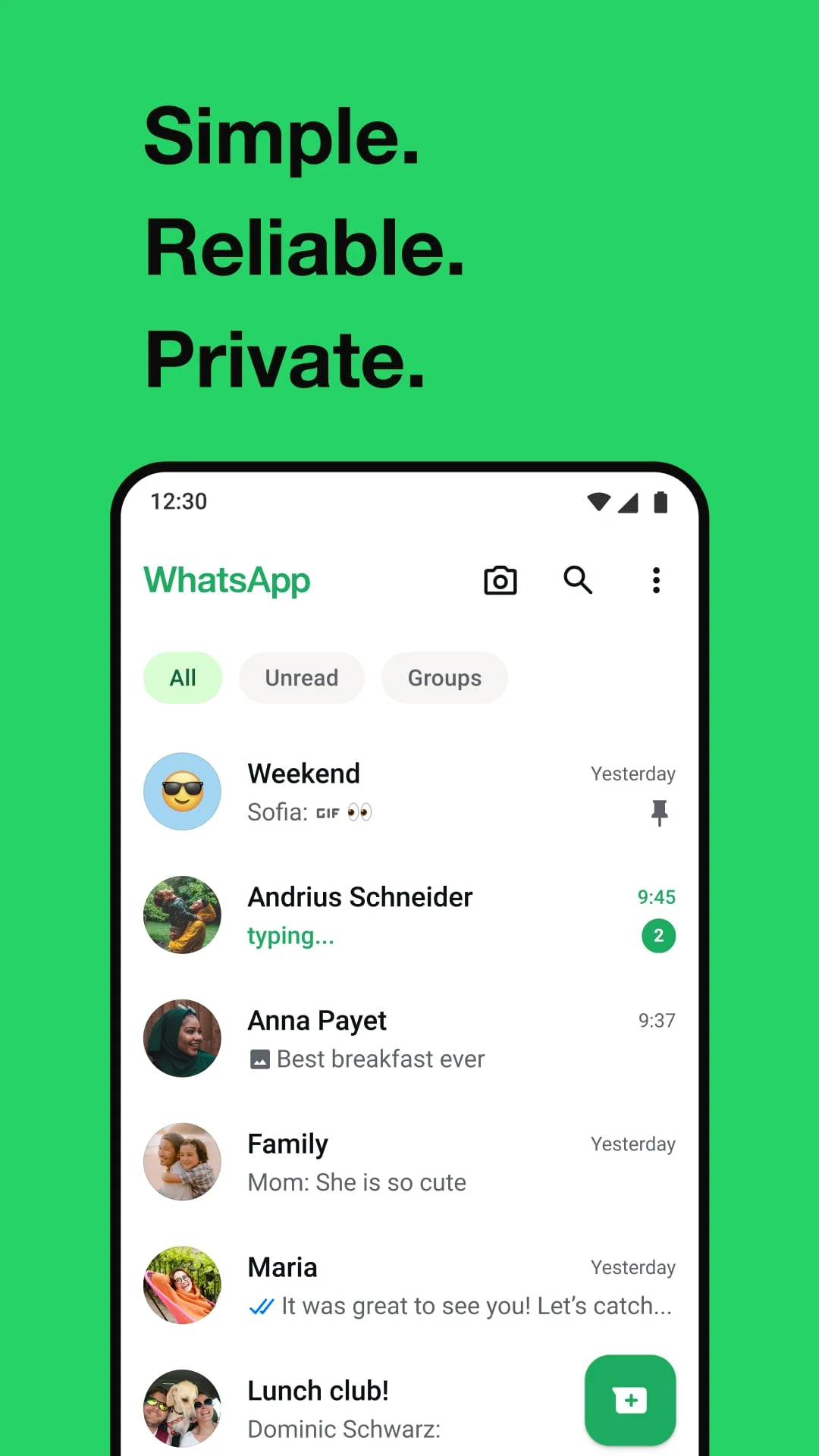 WhatsApp Messenger Screenshot 1