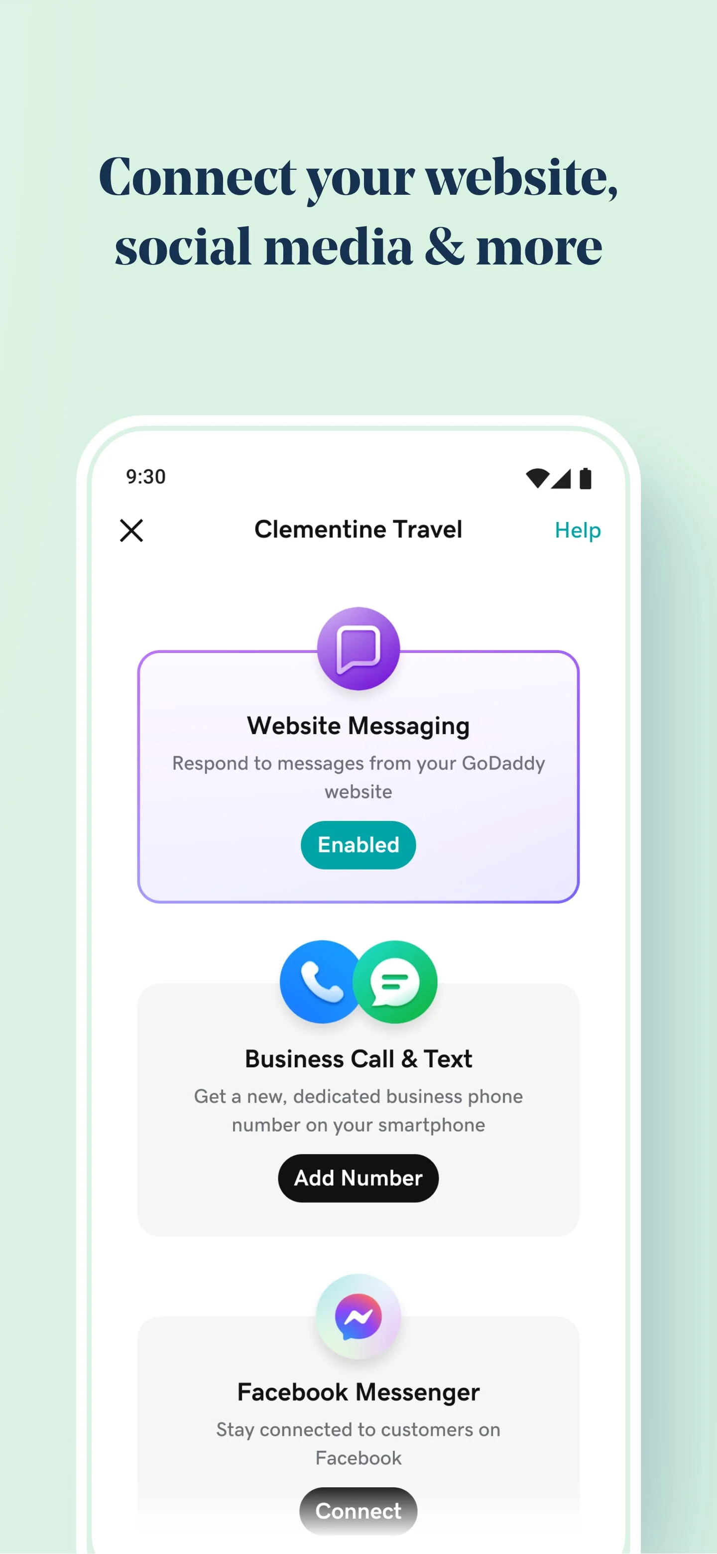 GoDaddy Conversations Screenshot 2