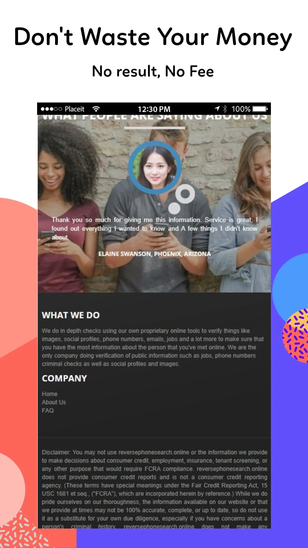 Reverse Number Lookup app Screenshot 3