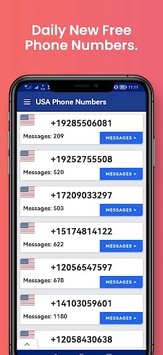 USA Phone Numbers, Receive SMS Screenshot 1