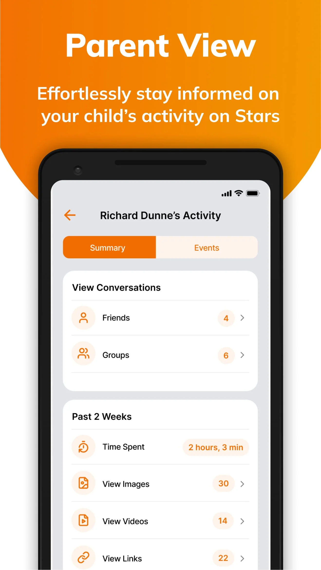 Stars Messenger Kids Safe Chat Screenshot 4
