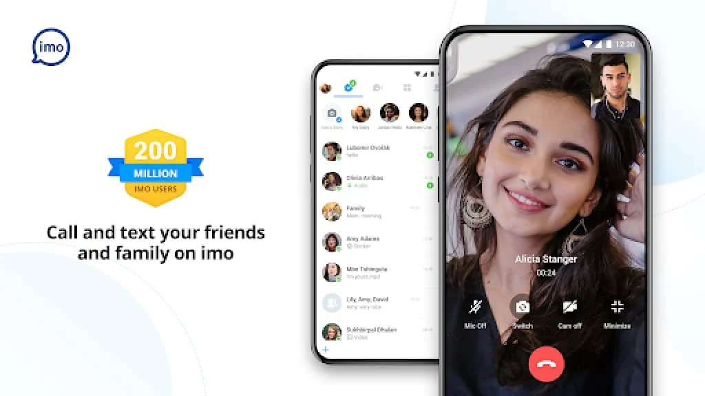 imo beta -video calls and chat Screenshot 1