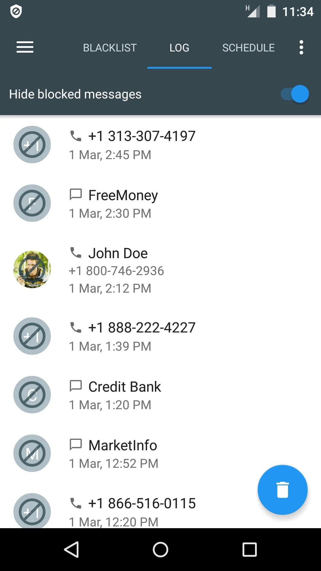 Calls Blacklist - Call Blocker Screenshot 4
