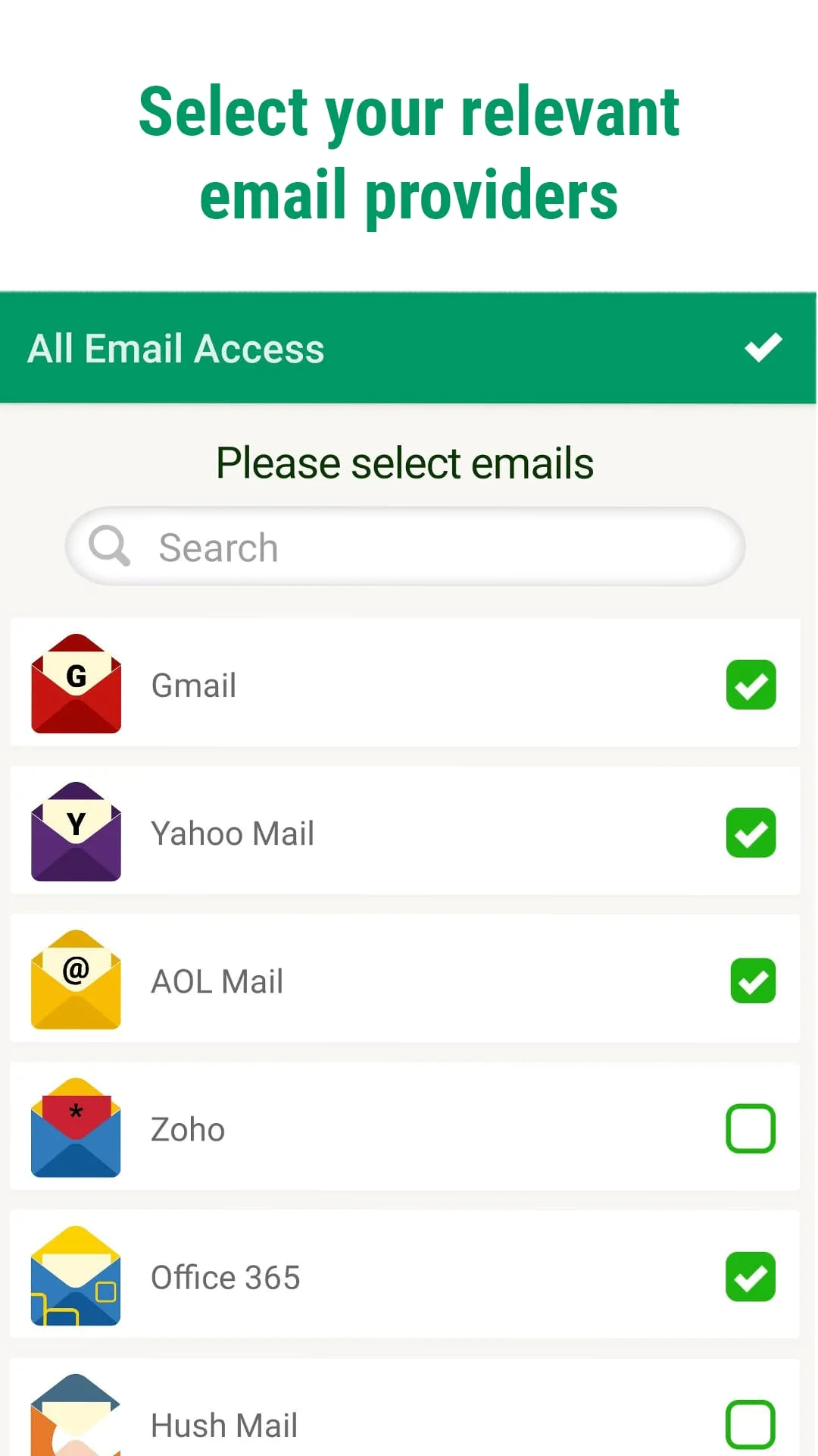 All Email Access: Mail Inbox Screenshot 2