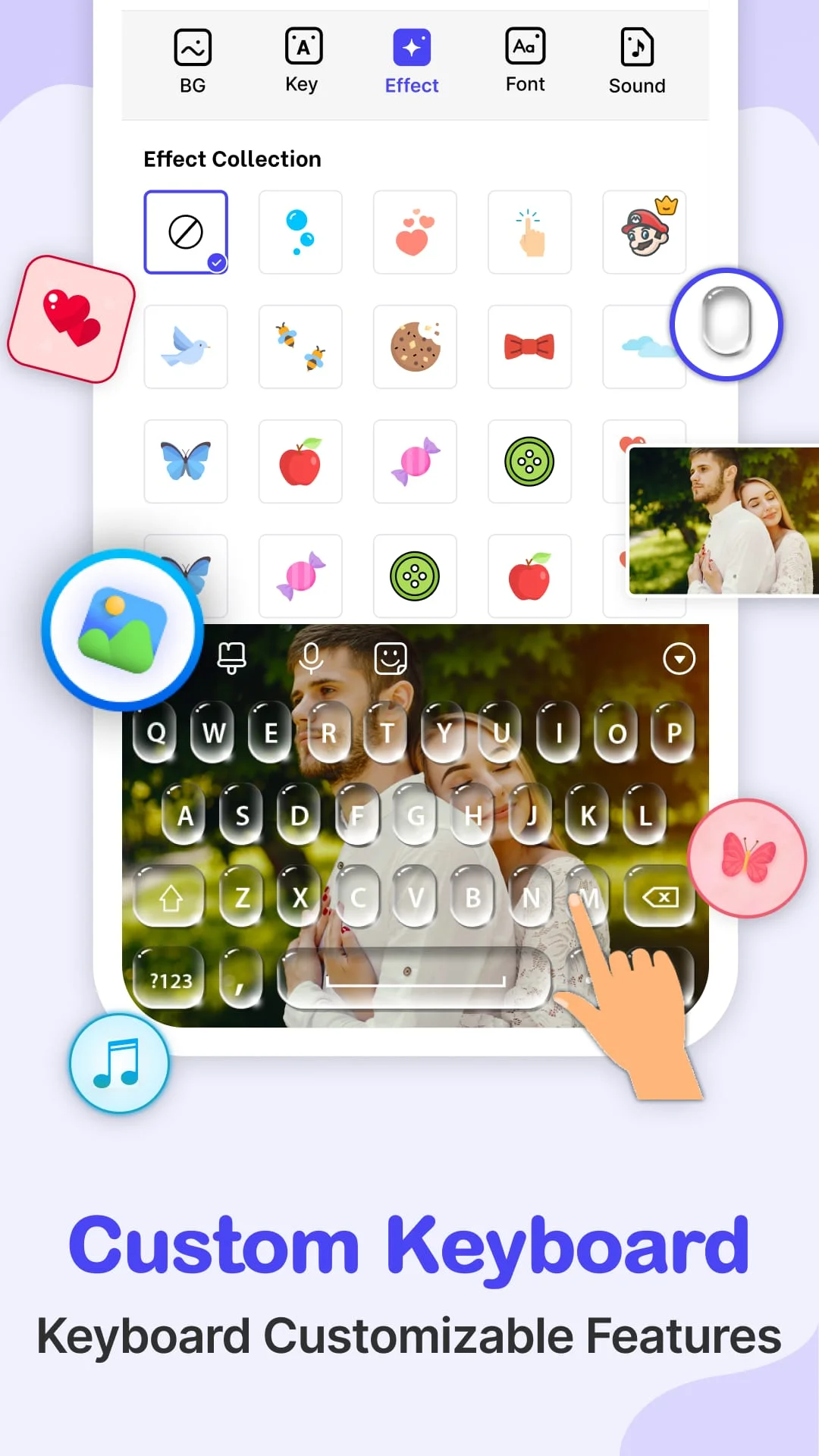 Photo Keyboard themes, Font Screenshot 2