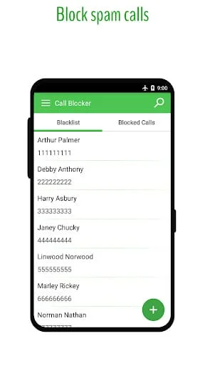 Phone Call Blocker - Blacklist Screenshot 1