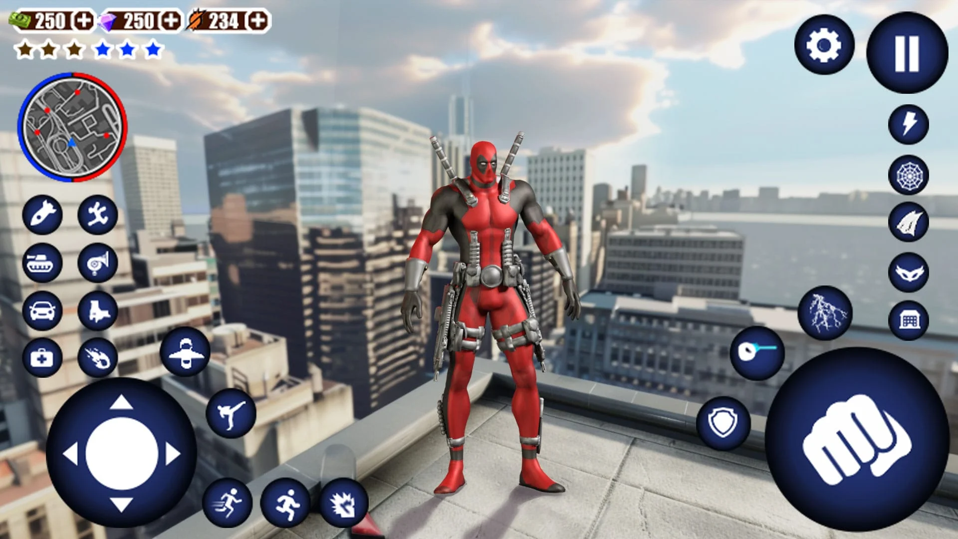 Miami Rope Hero Spider Games Screenshot 1