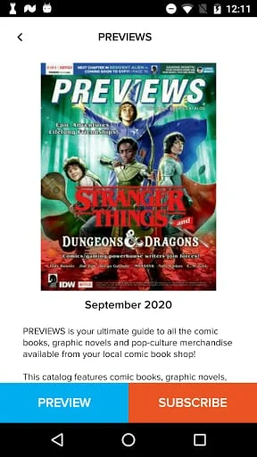 PREVIEWS Publications Screenshot 3