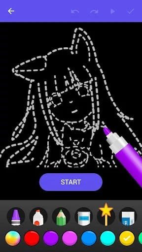 Draw Glow Comics Screenshot 2