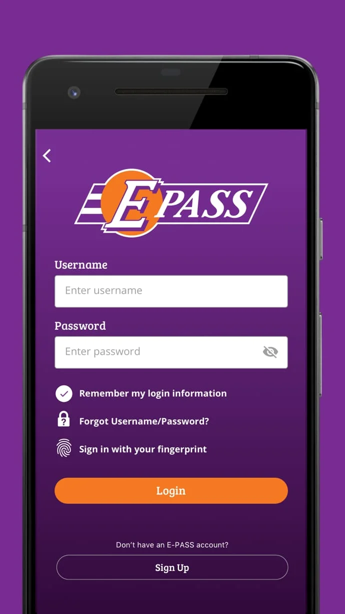 E-PASS Toll App Screenshot 2