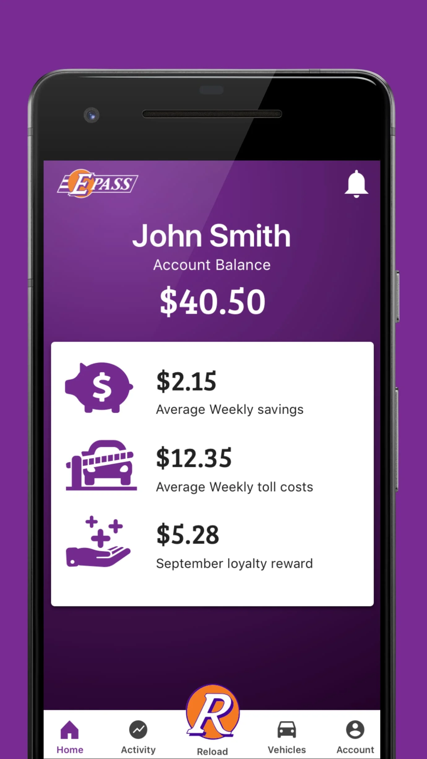E-PASS Toll App Screenshot 3