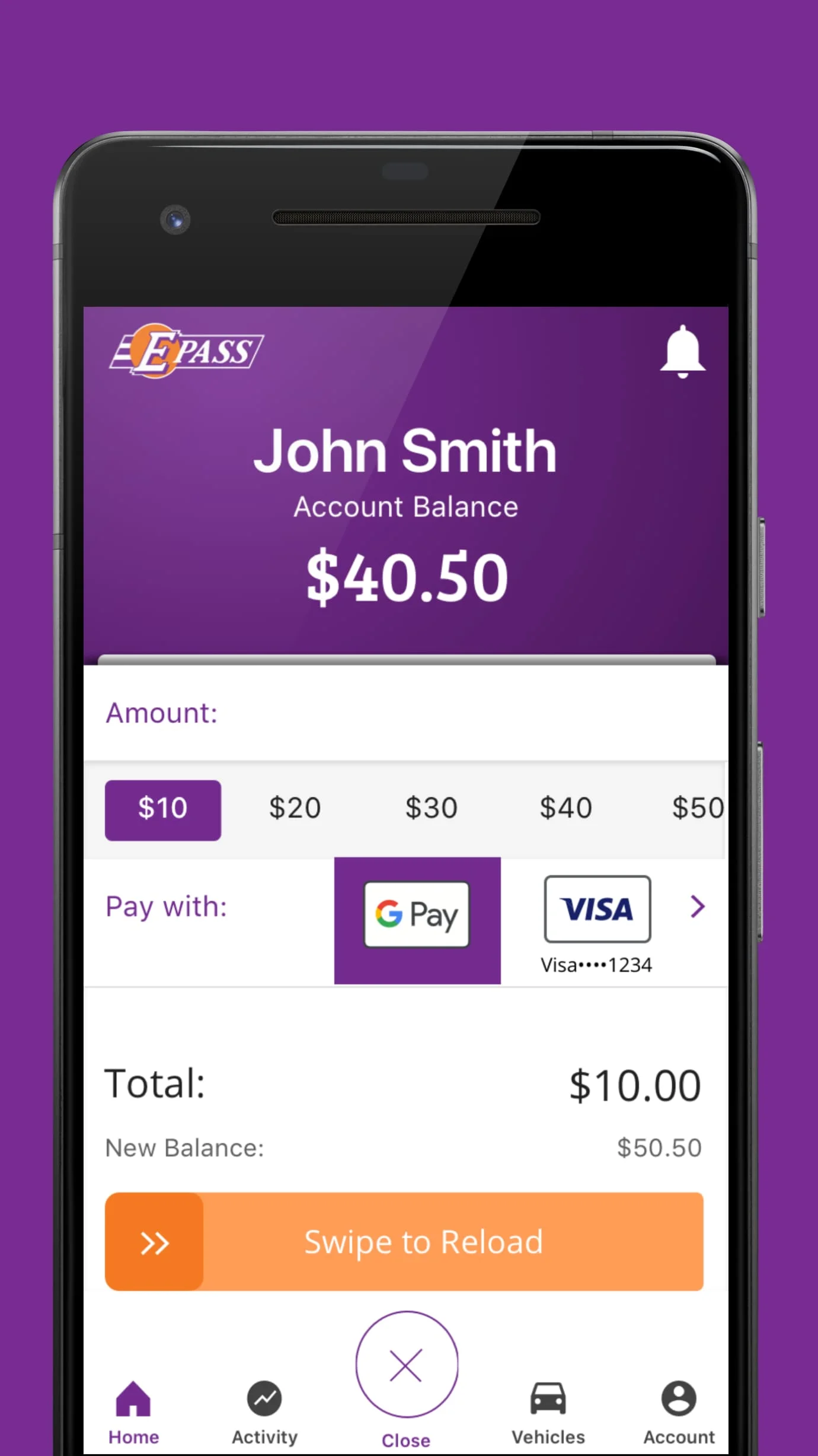 E-PASS Toll App Screenshot 4