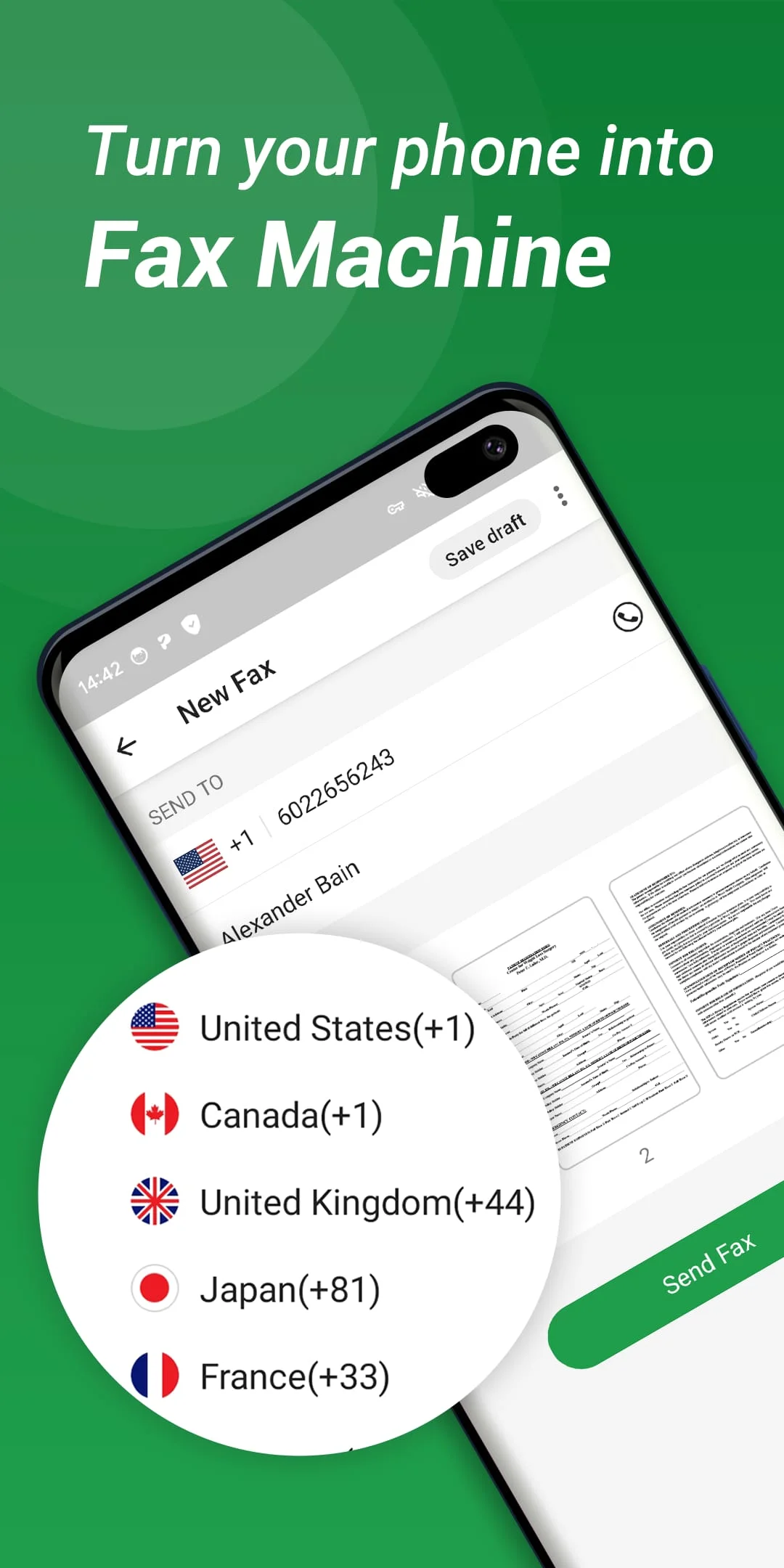 Tiny Fax - Send Fax from Phone Screenshot 1