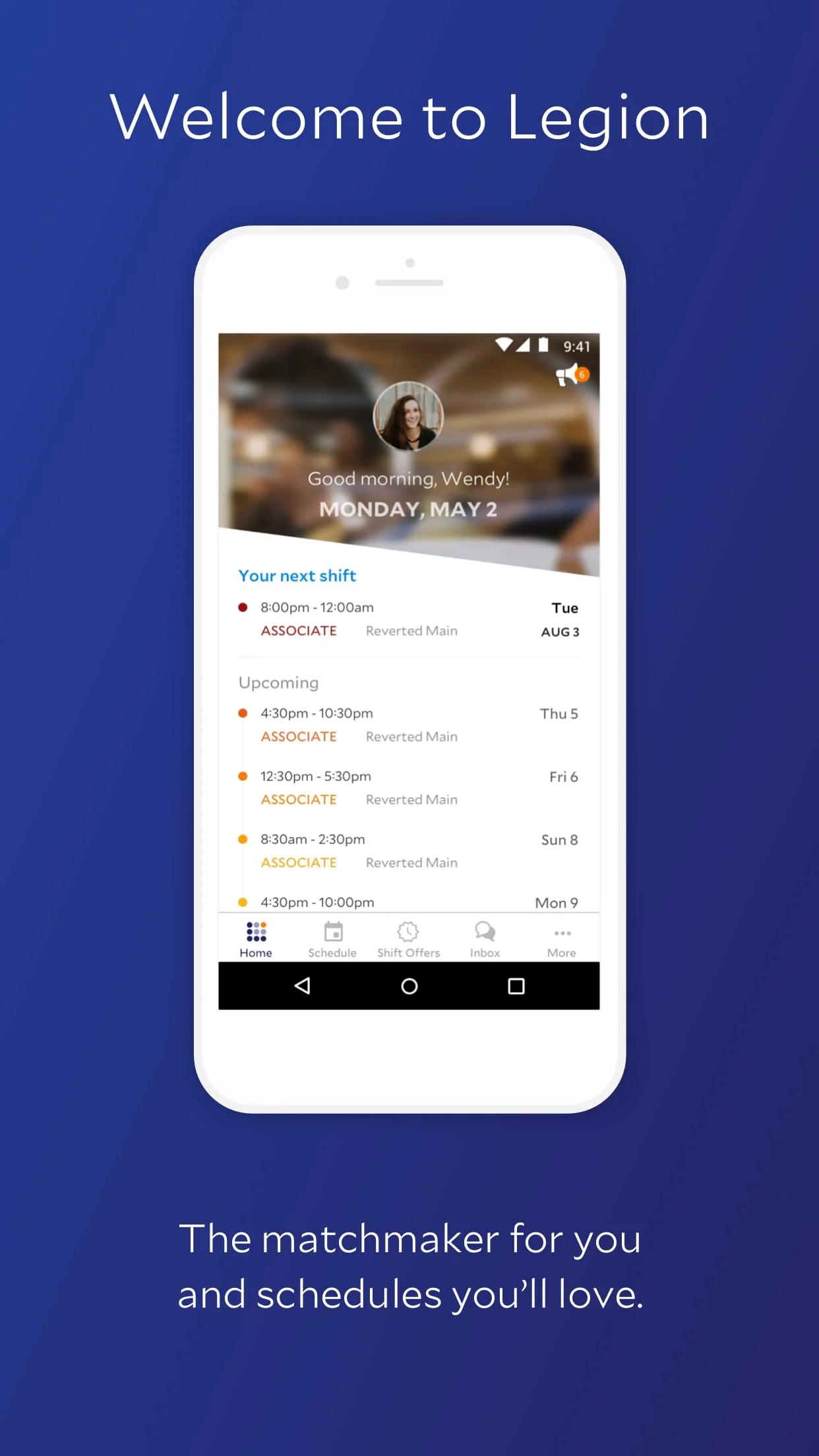 Legion Workforce Engagement Screenshot 1