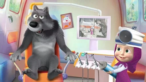 Masha and the Bear: Dentist Screenshot 1
