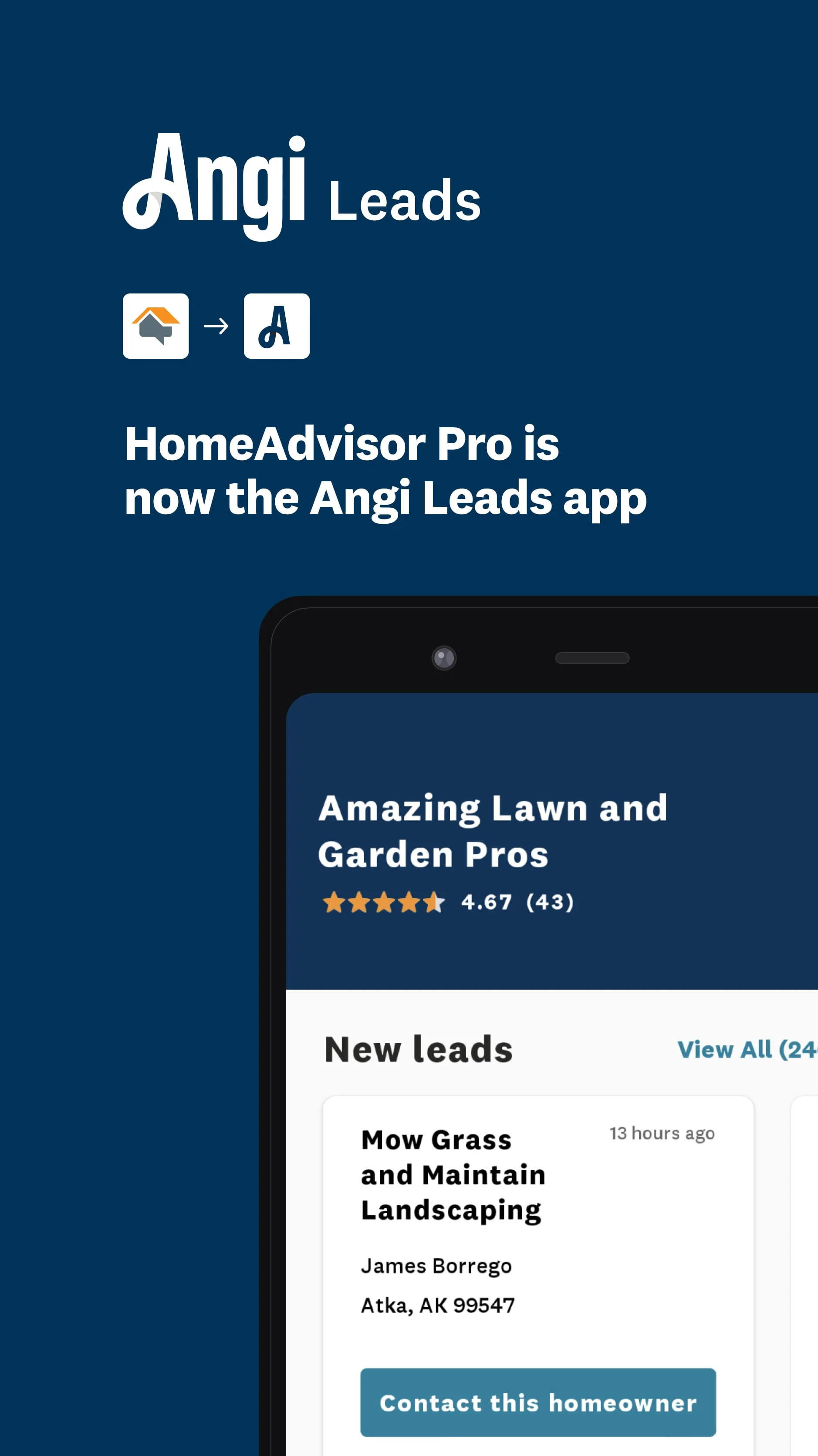 Angi Pro Leads Screenshot 1
