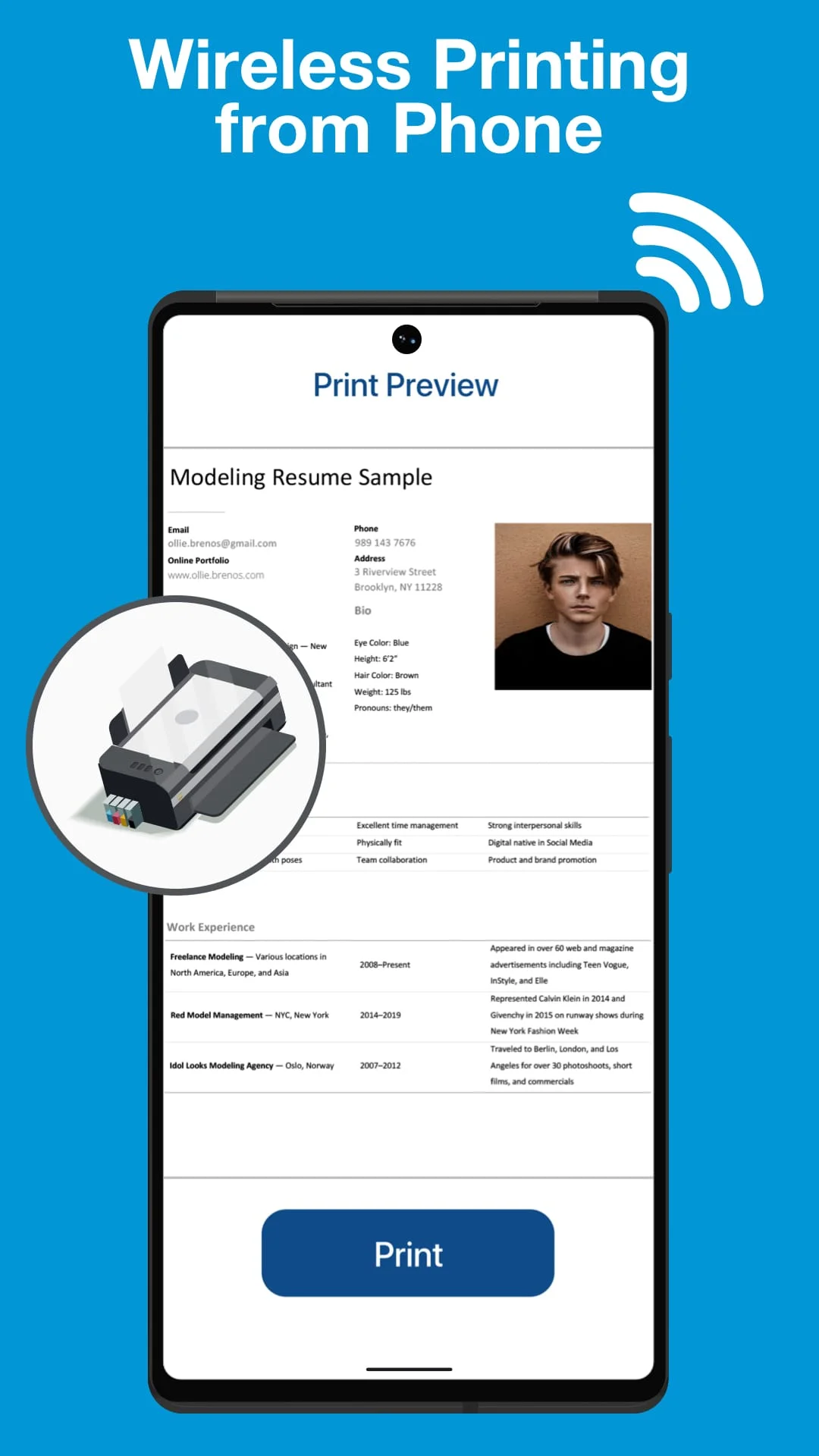 Smart HPrinter Service :ePrint Screenshot 2