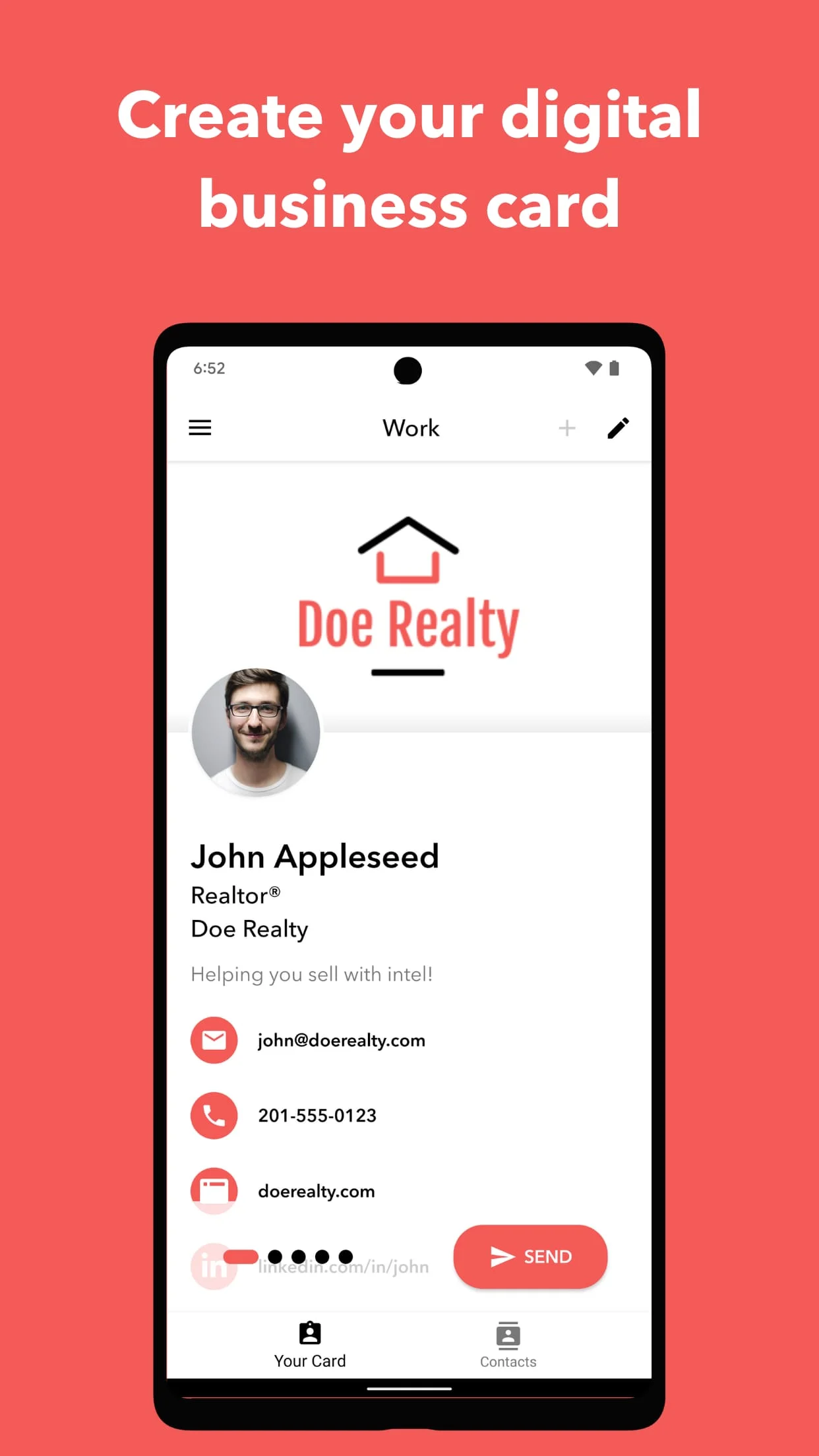 Blinq - Digital Business Card Screenshot 1
