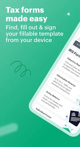 e-taxfiller: Edit PDF forms Screenshot 1