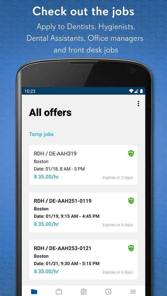 Stynt Dental Jobs Marketplace Screenshot 2