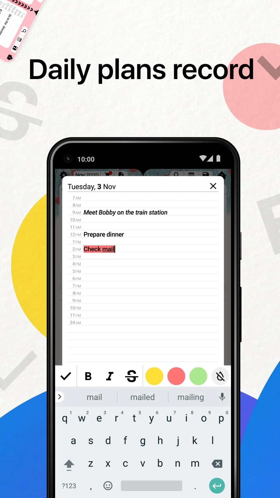 Weekly Planner - Diary, Notes Screenshot 4