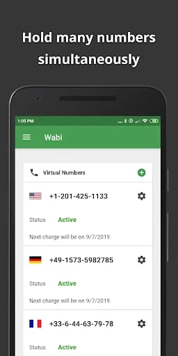 Wabi - Virtual Phone Number Screenshot 4