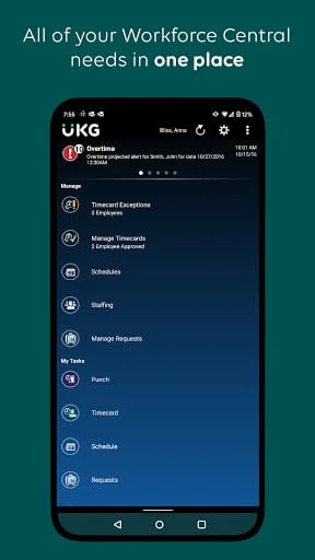 UKG Workforce Central Screenshot 1
